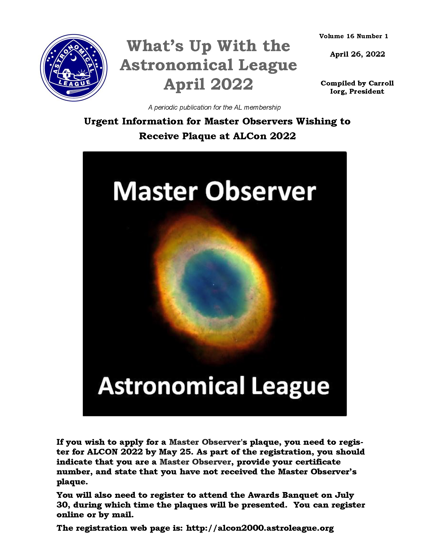 What s Up With The Astronomical League April 2022 Astronomical League What s up with the astronomical league april 2022 astronomical league